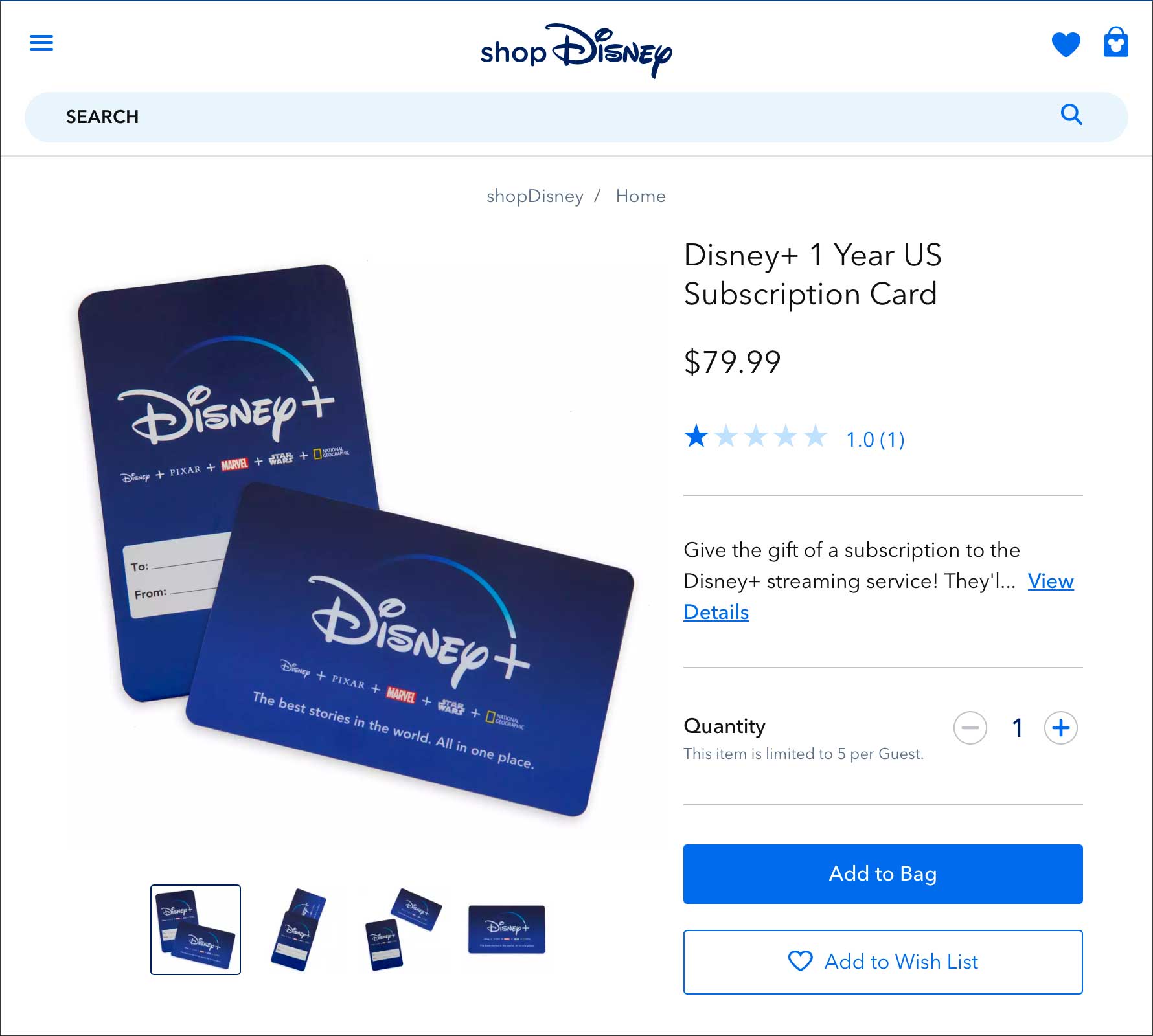 ディズニープラスのギフトカード Disney Subscription Card の購入方法 米国 Techffee